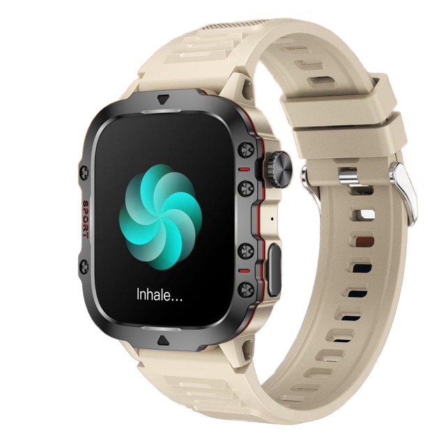 C40Pro Unisex Smart Watch Calls Texts Heart Rate Monitor Fitness Tracking Water Resistant Alloy Case for 3ATM/IP68