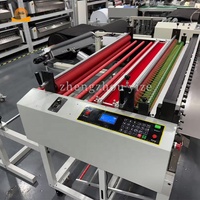 Máquina Cortadora de Rollos de Tela Totalmente Automática, de Rollo a Hoja, con Dispositivo Anti-Rayones de Presión de Resorte Suave