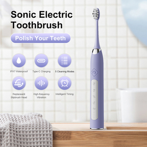 Brosse à <span class=keywords><strong>dents</strong></span> sonique étanche IPX7, brosse à <span class=keywords><strong>dents</strong></span> électrique intelligente portable, blanchiment des <span class=keywords><strong>dents</strong></span> pour adultes, soin buccal, pulvérisation, manche verni mat - Product Image 3