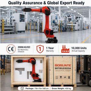 Robot collaboratif de soudage Borunte BRTIRUS1820A, bras robotisé industriel 20 kg 1850 mm 6 axes pour préhension, placement, ébavurage et manutention ±0,05 mm - Product Image 3