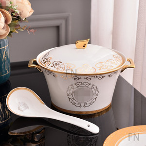 Juegos de vajilla de cerámica occidental de 58 piezas, Platos y platos de taza de café de China de hueso, juego de cena de porcelana - Product Image 3