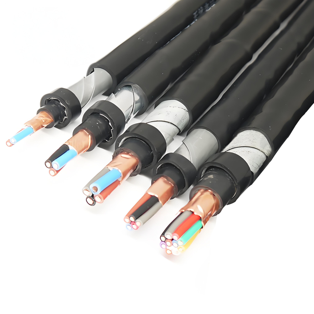 KVVP2-22 PVC Insulated PVC Sheathed Oxygen-free Copper Tape Shielded Steel Tape Armoured Control Cable 2.5mm Power Cable