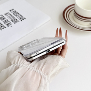 เคสโทรศัพท์แบบแข็งใสกันกระแทกพับได้ พร้อมระบบชาร์จไร้สายแบบแม่เหล็ก สำหรับ iPhone Ultra - Product Image 6