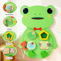 Jeux muraux amusants Lapin, Canard, Grenouille, Lion Design créatif Entraînement de la motricité fine Planche d'activités éducative pour enfants
