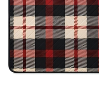 Tapis de pique-nique imperméable pour l'extérieur, en polyester à carreaux Buffalo, pliable et portable pour le camping, la plage, le parc