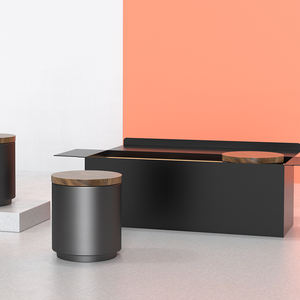 Contenitore in ceramica per chicchi di caffè con coperchio in legno bottiglie e <span class=keywords><strong>barattoli</strong></span> per la conservazione degli alimenti <span class=keywords><strong>barattoli</strong></span> da cucina <span class=keywords><strong>Vintage</strong></span> sostenibili DHPO - Product Image 2