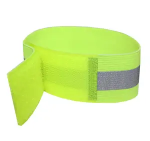 Reflective Armband For Night Running Sport Elastic Band High Visibility Safety Elastic Ankle Band Adjustable Sport Bracelet