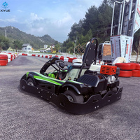 Go-Kart de Gasolina de 4 Tiempos, 200CC/160CC, Económico, para Adultos y Adolescentes, Estilo de Carreras, Monoplaza, 40 km/h, Alquiler Comercial