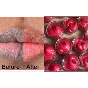 Bálsamo labial rosa Natural, crema labial para labios negros