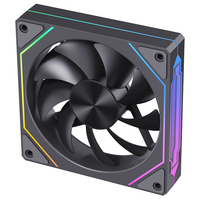 Ventilador de PC GK120 de 6 Pines, 120 mm, RGB Blanco, con Rodamiento Fluido, Silencioso (20dBA), 1200 RPM, 12V CC, para Refrigeración de Procesador en Computadoras para Juegos