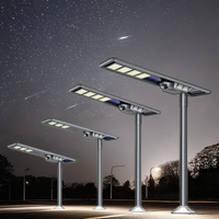 Lampadaire Solaire LED Intégré Hepu 50-400W Haute Luminosité Blanc Chaud Puce Bridgelux IP65 DC pour Aménagement Routier et Paysager