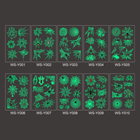 Autocollants de tatouage temporaire personnalisés en papier pour adulte, vert, toile d'araignée, image phosphorescente d'Halloween