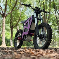 Nouveau Vélo Électrique Tout-Terrain 2025 HCBK-X50 22000W avec Moteur Central 72V58AH, Moto Électrique Léopard Arctique Léopard Nuageux