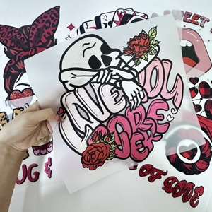 Factory Custom Dtf <strong>Transfers</strong> <strong>Heat</strong> <strong>Transfer</strong> Designs Ready to Press Logo Film Iron on Sticker <strong>Heat</strong> <strong>Transfer</strong> <strong>Prints</strong> on Garments - Product Image 4