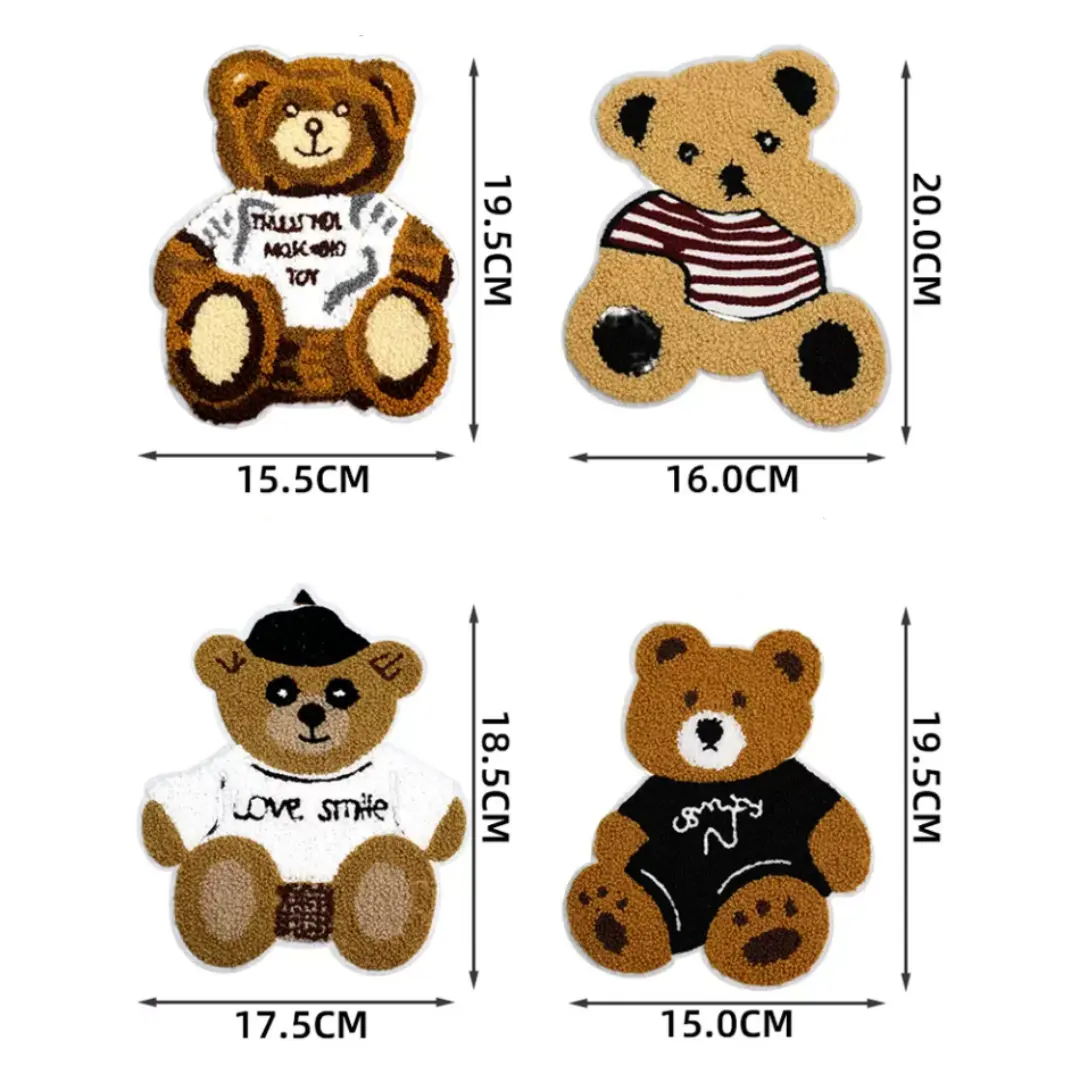 Бестселлер от производителя, вышивка одежды с милым медведем имеет множество милых и милых стилей вышивки одежды