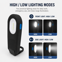 Lampe de camping et de plongée magnétique W554 USB-C rechargeable en ABS, LED UV IP54 5000K Lumière du jour, Modes d'éclairage multiples, 1000 Lumens