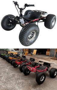 Livraison gratuite 2 pièces 1800W 48V 25A Kart électrique 10 pouces avec pneus, ensemble combiné noir et rouge, <span class=keywords><strong>buggy</strong></span> pour adultes, autonomie de 40 km, charge de 200 kg - Product Image 4