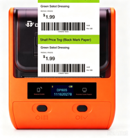 Imprimante d'étiquettes thermiques portable 3 pouces 203 DPI OEM pour les magasins et les expéditeurs