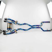 Échappement arrière en alliage de titane avec embouts en fibre de carbone et commande Valvetronic pour BMW M3 M4 G80 G82 Performance