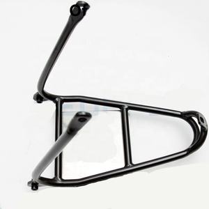 AGEKUSL Easy Wheel Cargo <span class=keywords><strong>Rack</strong></span> para Brompton Pikes 3 Sixty Royale <span class=keywords><strong>Bike</strong></span> Aleación de titanio Q <span class=keywords><strong>Mini</strong></span> Bicycle <span class=keywords><strong>Rack</strong></span> - Product Image 5