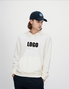 Vente en gros de sweats à capuche unisexes personnalisés avec logo, couleur unie, 280 g, coton sain et polyester - Product Image 2