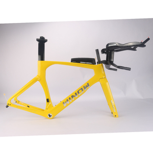 Winowsports Chanh Vàng Bóng <span class=keywords><strong>Carbon</strong></span> TT Xe đạp khung tt119 Triathlon Xe đạp khung 700 * 32c cho cơ khí & Di2 với hb052 thanh - Product Image 4