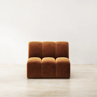 Ensemble de canapés modulaires en velours de luxe moderne, meubles de salon en tissu, canapé modulaire pour appartement, salon