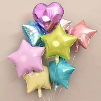 Ballons en aluminium mat en forme de cœur de 10 pouces et 18 pouces, décorations pour fête de naissance et anniversaire, ballons en mylar à l'hélium