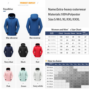 Nhà Máy Nóng Bán Mùa Đông Mềm Vỏ Áo Khoác Softshell <span class=keywords><strong>Jacket</strong></span> Crane Thể Thao Lót Lông Cừu Cho Phụ Nữ Và Nam Giới - Product Image 4