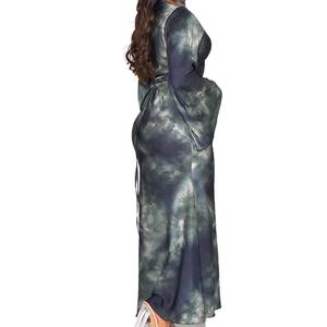 Vestidos Midi Largos de Punto Estampados Casuales para Mujer, al por Mayor, Personalizados, OEM, ODM, de Alta Calidad, Tallas Grandes - Product Image 4