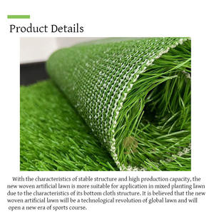 Alfombra de césped artificial híbrida para deportes Fácil instalación Buena elasticidad PE resistente al fuego para fútbol sala - Product Image 4
