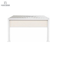 Pergola Bioclimatique Motorisée en Aluminium Epirote Chine avec Toit à Lames Orientables pour Jardin Extérieur, Imperméable