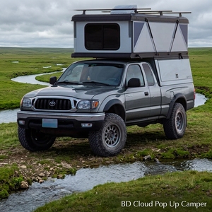 Carpa de Lujo para Acampar, Plegable, con Paredes Rígidas, Estructura de Aleación de Aluminio, Se Instala en la Plataforma de Camionetas, Compatible con Todos los Modelos de Camionetas - Product Image 1