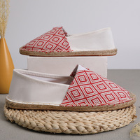 En gros, Chaussures de marche tendance pour hommes, respirantes et légères, à enfiler, en toile, style espadrilles et baskets courtes, pour l'été, avec semelle en caoutchouc