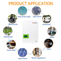 Batterie lithium-ion murale 200Ah Batterie Lifepo4 10Kwh pour la maison avec port de communication CAN Connexion au réseau hybride