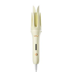JFQ-207 <b>Curling</b> <b>Iron</b> 1.25 In Electric With Ionic Technology For Big Waves And Long Lasting Curls Beige Color - Product Image 1