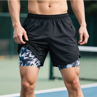 Nouveau été personnalisé séchage rapide 2 en 1 5 pouces doublure maille Gym athlétique Nylon Polyester maillot de bain motard basket-ball hommes Shorts