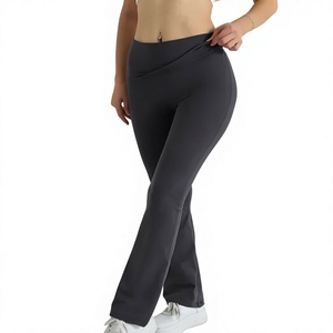 High Waisted Solid Yoga <b>Leggings</b> Full Length Seamless Elastic Waist <b>Women's</b> Spandex/Polyester Breathable Eco-Friendly <b>Waterproof</b> - Product Image 1