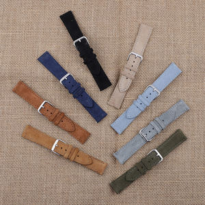 Bracelet de montre en cuir suédé bracelet de montre en cuir suédé - Product Image 4