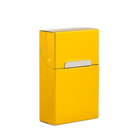 Étui à cigarettes de luxe en aluminium, capacité 20 cigarettes, fermeture magnétique, logo personnalisé, boîte à tabac portable, vente en gros