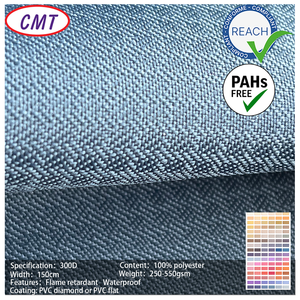 Tissu en polyester bleu à grille invisible 300D, luxueux, respirant, conforme à la norme REACH, imperméable, expédié rapidement et en toute sécurité pour une utilisation automobile - Product Image 1