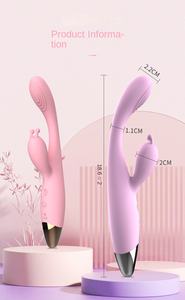 Erwachsene weibliche Klitoris Massage gerät Doppelkopf Heizung Vibrator mit AV-<span class=keywords><strong>Stick</strong></span> Großhandel Sexspielzeug Massage gerät für weibliche Masturbation - Product Image 6