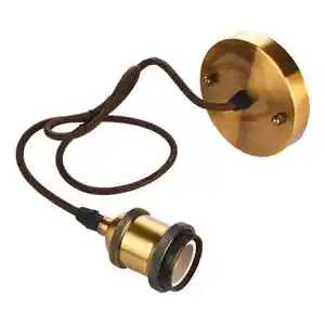 E27 Halter Gold Cord Anhänger für Zuhause Anhänger Kabel DIY Oberflächen montage Down light zu Kronleuchter Weiß Schwarz und Gold