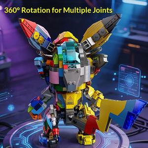 Ice Edge Guardian ABS <b>Plastic</b> Construction Toy Compatible for for Mecha Building <b>Blocks</b> Boys' Educational Robot-Themed - Product Image 2