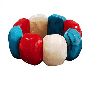 Pulsera de Resina Ovalada con Piedra Natural Turquesa de Primera Calidad, Estilo Bohemio Hecho a Mano, Joyería Unisex para Mujer, Ideal para Bodas - Product Image 2