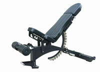 Banc de musculation réglable à 3 sections, robuste, pour entraînement FID (plat, incliné, décliné) pour la maison et la salle de sport