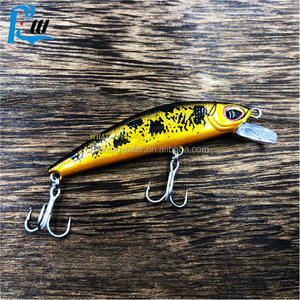 Lápiz sumergido de ojo de pez de cristal estéreo ABS Minnow señuelo Artificial suave Spinner cebo impreso condición para pesca en Arroyo - Product Image 5