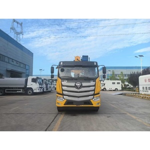 Camion de <span class=keywords><strong>remorquage</strong></span> à plateau plat FOTON 4x2 avec grue de 10 tonnes, camion de dépannage routier - Product Image 3
