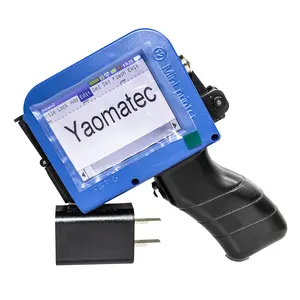 YAOMATEC Mini Handheld Pocket Inkjet Printer for Plastic bag Date Bar Code QR Code Portable Inkjet Printers