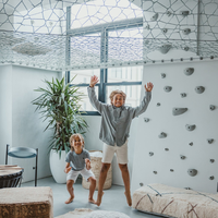 NetsTribe Canapé d'intérieur en filet Sky et chaise longue suspendue pour la maison, la salle de jeux familiale et le salon